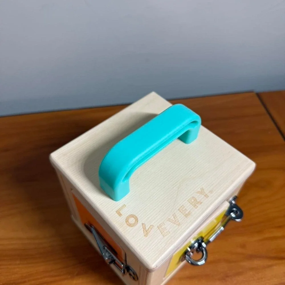 Lovevery Wooden Toy Box With Lock and Key Lockbox The Realist Kit